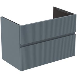 Wastafelmeubel 800x440x545mm matt ashblue 2 laden Finesse