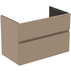 Wastafelmeubel 800x440x545mm mat greige 2 laden Finesse
