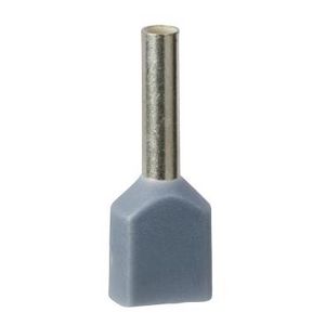 Draadbusjes Dubbel 2x0,75mm² Type Middel Grijs VVE=500