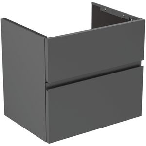 Wastafelmeubel 600x440x545mm matt anthracite 2 laden Finesse