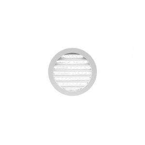 ALU schoepenrooster+grofmazig gaas Ø125mm wit