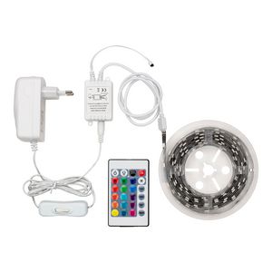Lichtslang Strip Basic L=3m. RGBW 5W/m IP20 Plug & Play wit