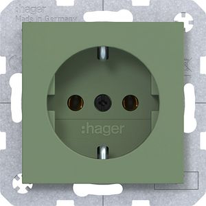 SCHUKO-wandcontactdoos steekklemmen A.x/C.x aloe mat