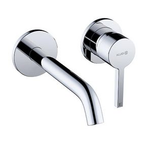 NOVA FONTE afbouwdeel chroom tbv wandmengkraan 2-gats uitoop 180mm