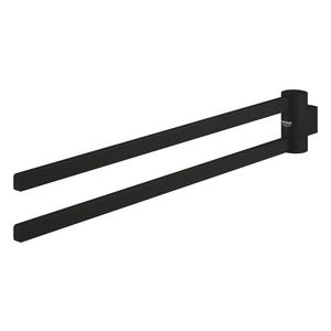 Selection handdoekhouder dubbel phantom black (prof)
