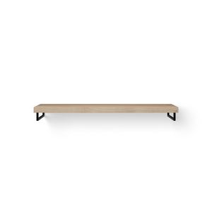 Wastafelblad Solo Wood eiken 160cm zwart 2x handdoekhouder