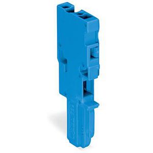 1-draads female steker CAGE CLAMP 4mm2 blauw VVE=200