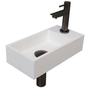 INK Versus Pack Polystone re Mat wit/metal black 36x18