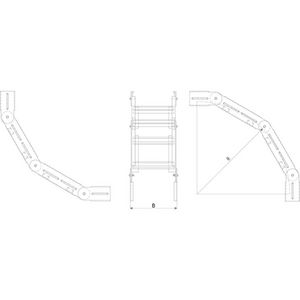 Stijg/Vervalstuk 90gr. Unic H60 B100 sendzimir verz. R500