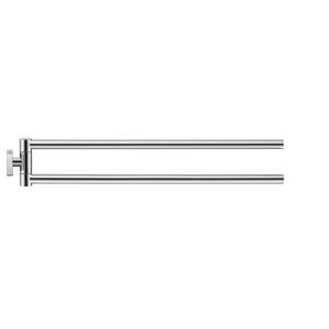 Handdoekhouder 45 cm Karree double, Chroom