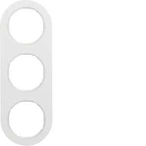 Afdekraam 3-v berker R.Classic polar wit glans