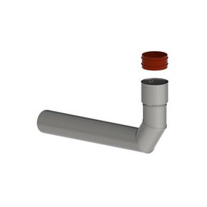 MetalFlex steunbocht RVS 80-80mm 87°