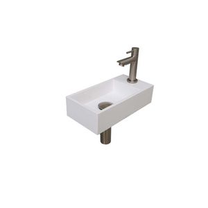 INK Versus Pack Polystone re GL wit/brushed nickel 36x18