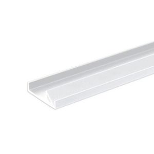 MP4 LED-opbouwprofiel 200cm wit RAL 9005 LED-strips max.10mm