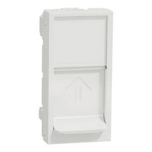 RJ45 Keystone Vlak 1 Module Stofschuif Wit Unica