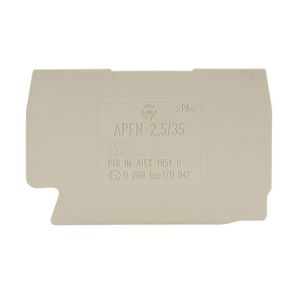 Afsluitplaat APFN 2,5/35 VVE=10