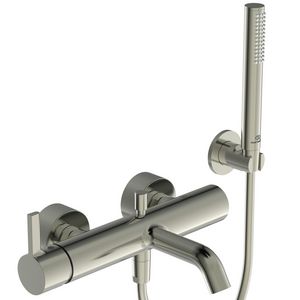 Joy bad/douchemengkraan met badset silver storm (rvs look)