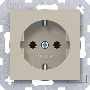 SCHUKO-wandcontactdoos steekklemmen A.x/C.x sand mat