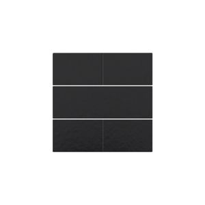 Afwerkingsset 4-voudige pot.vrij knop 24V piano blac