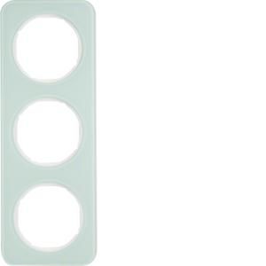 Afdekraam 3-v berker R.1 Glas polarwit