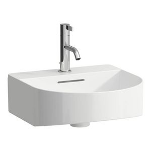 Fontein onderzijde geslepen +keramische afvoerplug Wit mat H8163417571041