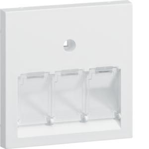 Centraaldeel 55mm data/universeel 3-voudig hal.vrij vwit