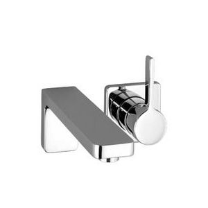 LULU 1-hendel wandmengkraan z. afvoergar platina mat 36860710-06
