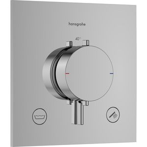 Inbouwthermostaat 2F+zekerheid. EN1717 Ecostat Comfort E chroom