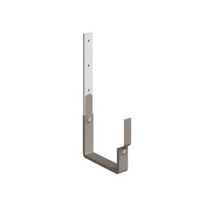 Bakgootbeugel B400 ommanteld gegalv./graphite-grey recht klang/klang 30x6mm