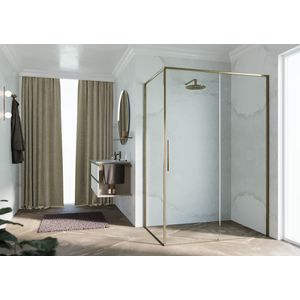 Riga 2p+f 107 links verst.107,5-109cm helder glas br. bronze