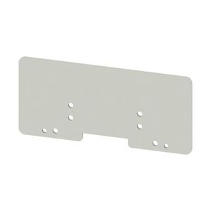 Afsluit- eindplaat grijs h:140mm b:2mm V-0 VVE=10