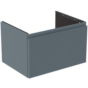 Wastafelmeubel 600x440x370mm matt ash blue 1 lade Finesse
