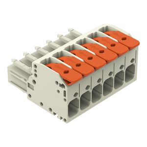 1-draads female steker Hendel Push-in CAGE CLAMP zw VVE=12