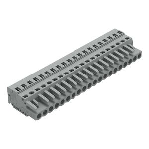 1-draads female steker CAGE CLAMP 2,5 mm2 grijs VVE=10