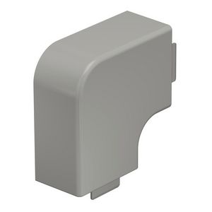Deksel platte hoek 40x60mm polyvinylchlorid steengrijs VVE=2