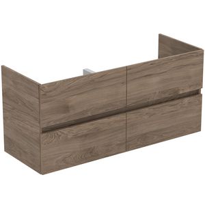 Wastafelmeubel TIEMPO 120x44cm 4x la flint hickory