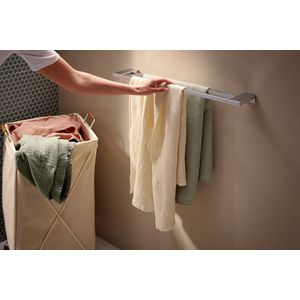 AddStoris dubbele handdoekhouder chroom