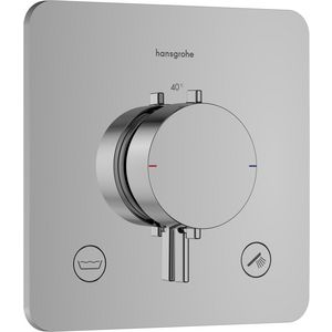 Inbouwthermostaat 2F+zekerheid. EN1717 Ecostat Comfort Q chroom