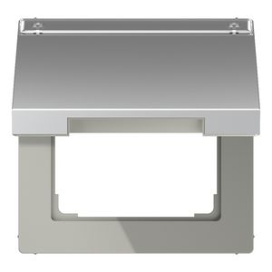 Klapdeksel LS-aluminium met tekstvenster