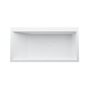 Inbouwbad 1700x860mm hoek rechts m. frame wit H2233310006161
