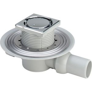 Badkamerafvoer 50 kunststof/grijs 49361-467395