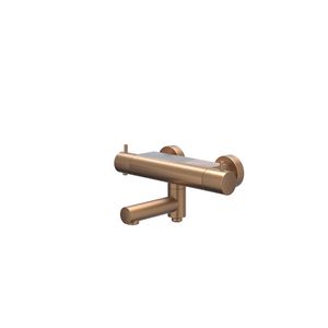 Badthermostaatkraan BOND hoh 150mm cooltouch geborsteld mat koper incl. s-koppelingen