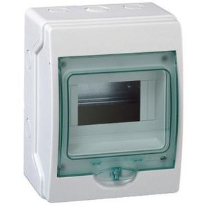 Mini verdeler DINrail componenten 1x6 modulen,aarde en n