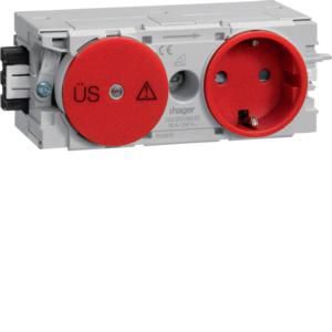 Wandcontactdoos OSB Ecoline Wago C-profiel rood