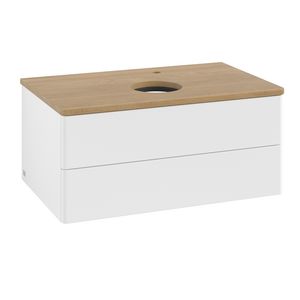 Wastafelonderkast Antao 800x360x500mm White Matt Lacquer K19051MT