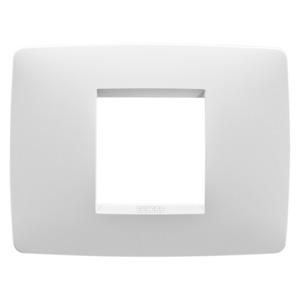 ONE PLATE-IN PAINTED TECHNOPOLYMER-2 MODULE-SATIN WHIT