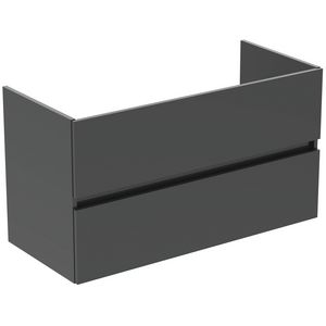 Wastafelmeubel TIEMPO 100x44cm 2x la grijs
