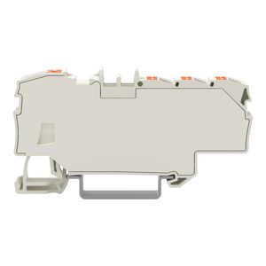 Verdeelklem Met Druk 1x6 mm² / 6x1,5 mm² lichtgrijs VVE=12