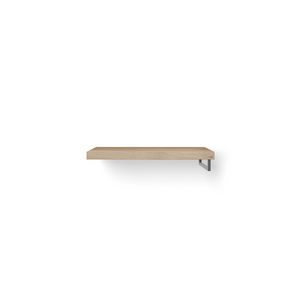 Wastafelblad Base Wood eiken 100cm RVS 1x handdoekbeugel RE.