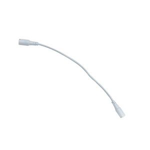 Koppelsnoer wit 20cm male-male rond